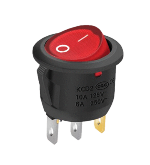 Interruptor redondo KCD1-2 SPST