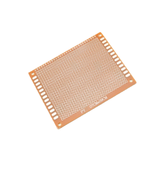 Placa fenólica perforada 7cm x 9cm