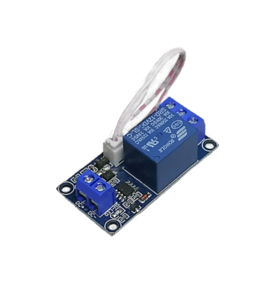 Relay con botón de encendido apagado