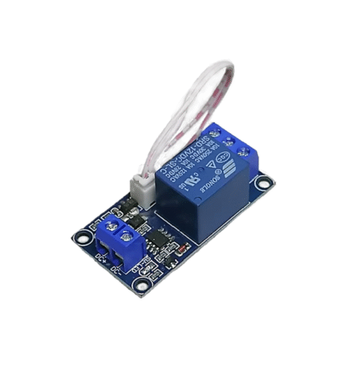 Relay con botón de encendido apagado