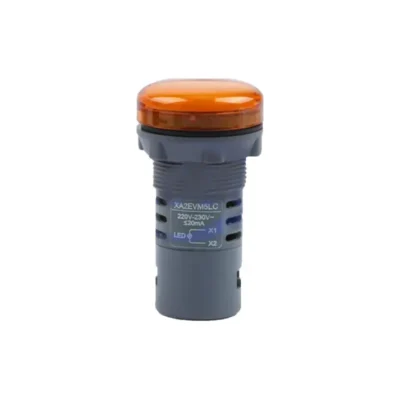 Luz piloto color naranja 220V 22mm