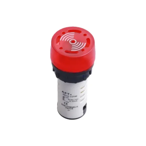 Luz piloto roja con alarma sonora 24V 22mm