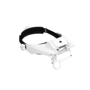 Lupa de diadema con 3 luces LED y 3 lentes